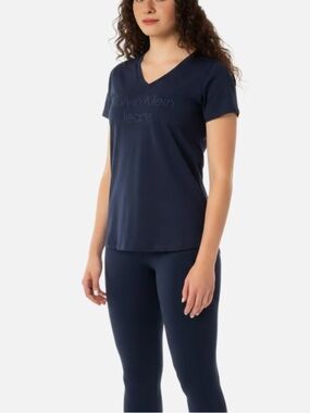 Calvin Klein Jeans Women’s Black V-neck Tee Shirt size XS